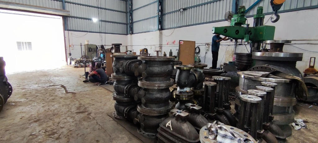 In-Process Valve Bodies Ready for Pressure & Leak Testing
